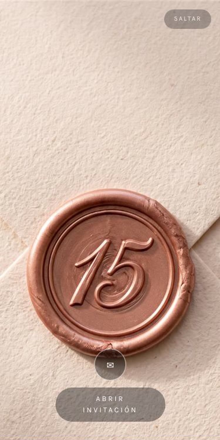 Invitación Oro Rosa