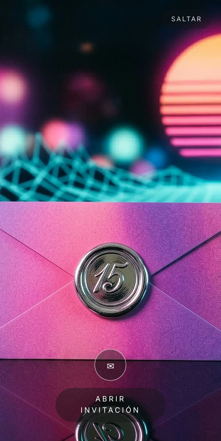 Invitación Synthwave